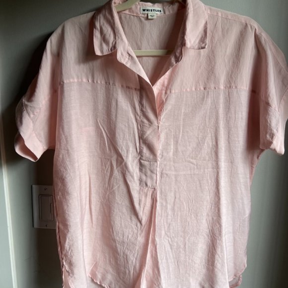 WHISTLES SOFT PINK SHORT SLEEVE - Picture 1 of 4